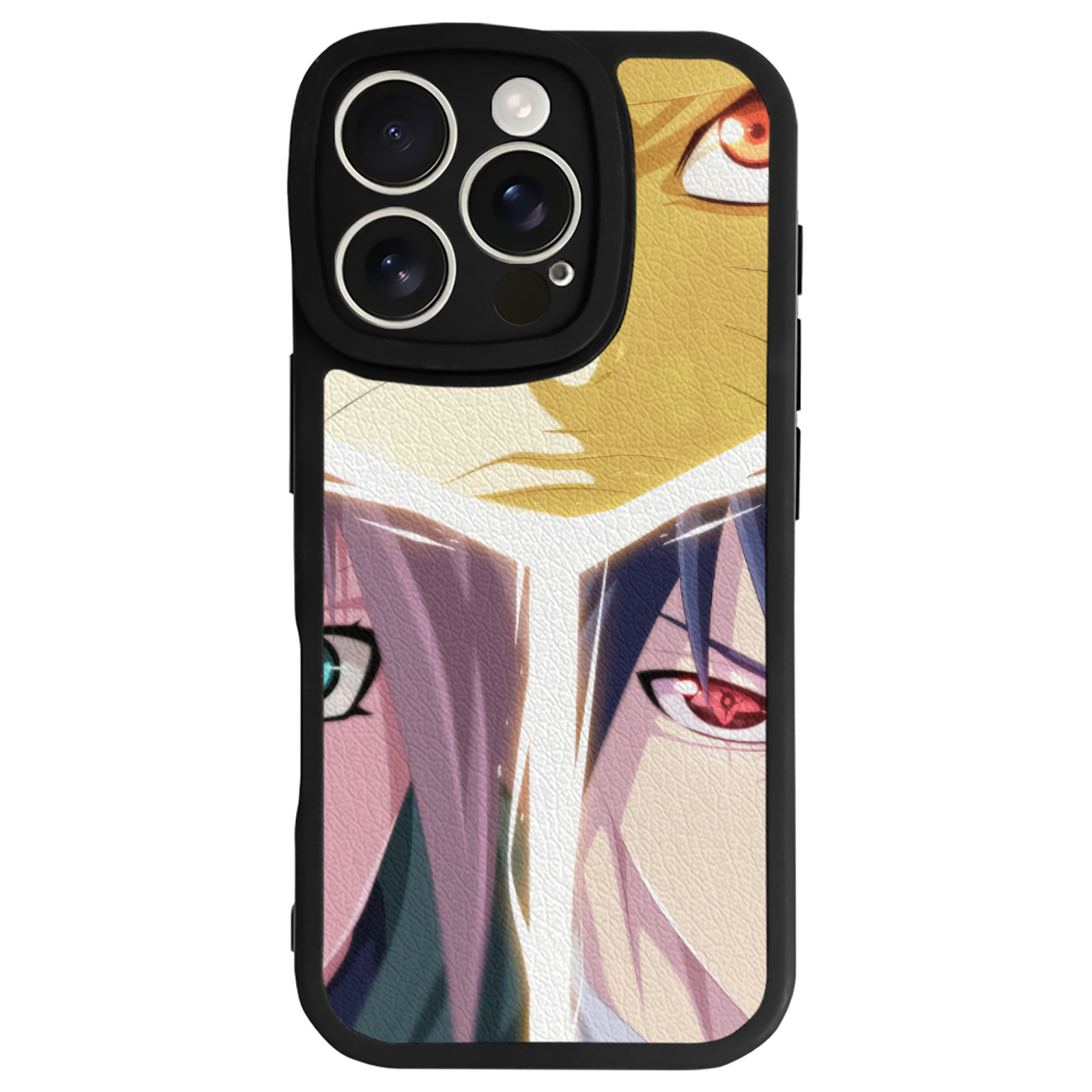 （画像用） NARUTO -ナルト- NARUTO -ナルト- 疾風伝 【iPhone 16シリーズ対応】シリコンスマホケース（レザー調） 材質：シリコン